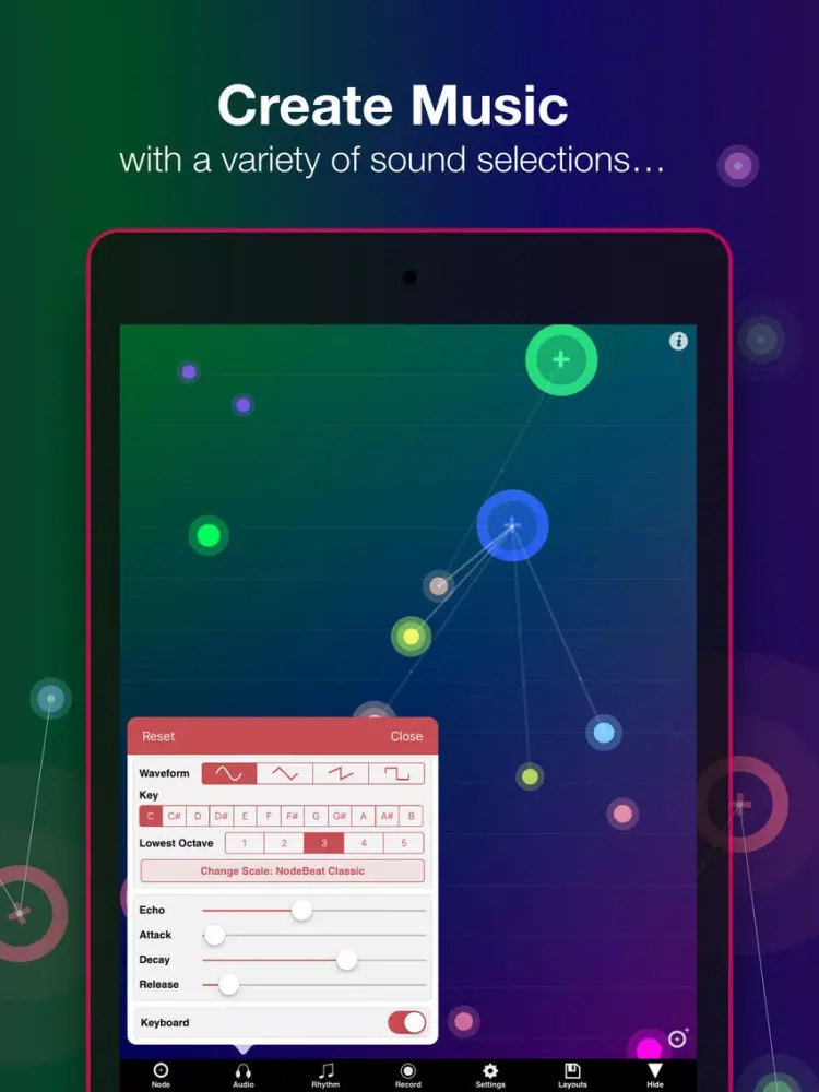 Capturas de tela do NodeBeat - Playful Music iPad 
