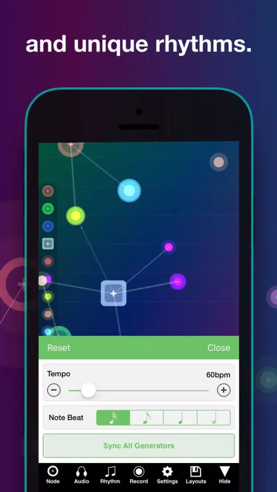 Capturas de tela do NodeBeat - Playful Music