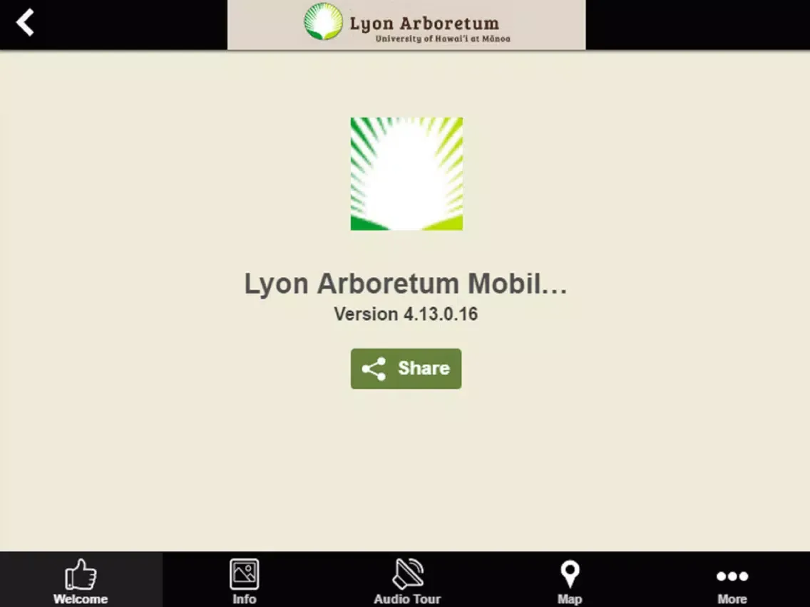 Tangkapan skrin Lyon Arboretum Mobile Tour App iPad 