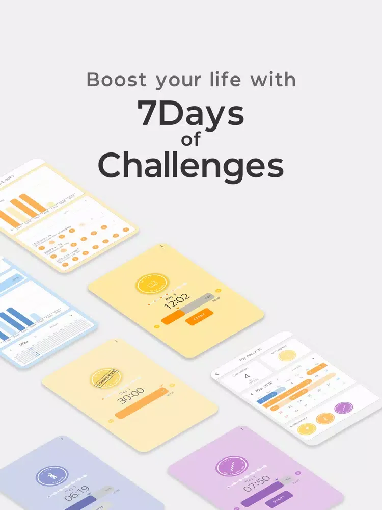 7Days Challenge iPad  Ekran Görüntüleri