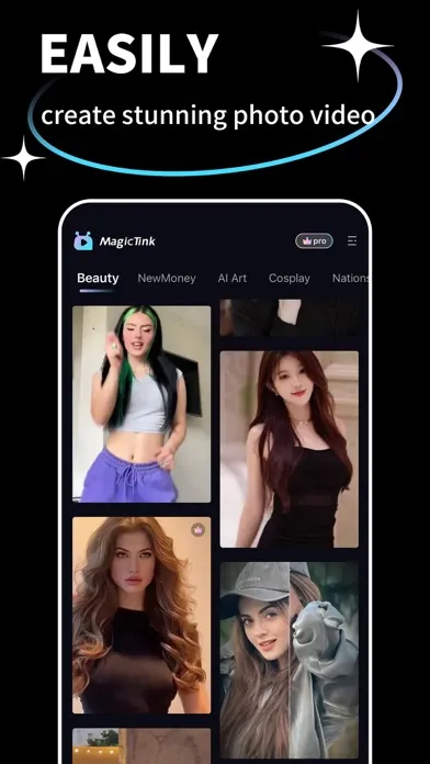 MagicFace-AI Video Generator 스크린샷