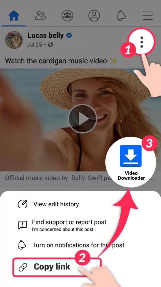 Screenshot di Downloader for Facebook