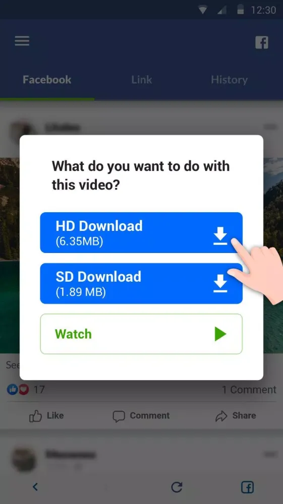 Screenshot di Downloader for Facebook
