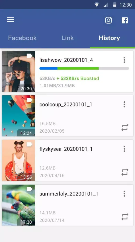 Screenshot di Downloader for Facebook