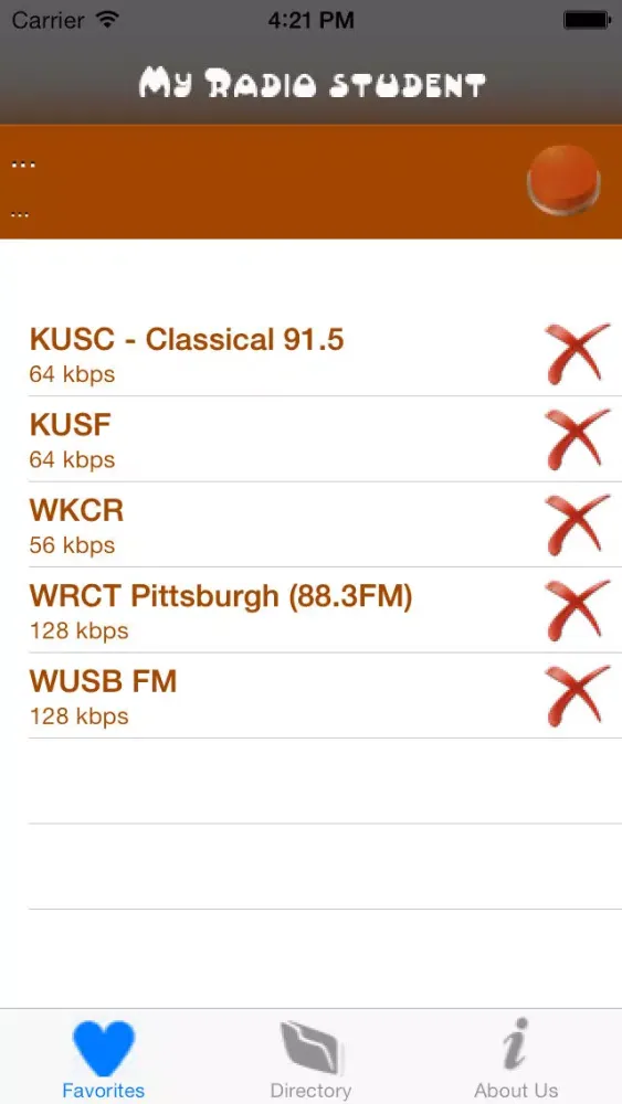 Zrzuty ekranu Student Radios