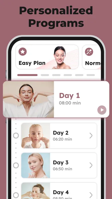 Capturas de tela do Face Yoga Exercises