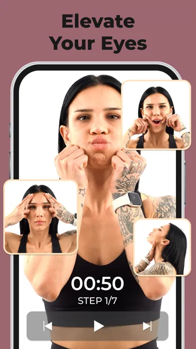 Capturas de tela do Face Yoga Exercises