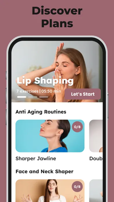 Capturas de tela do Face Yoga Exercises