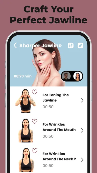 Capturas de tela do Face Yoga Exercises