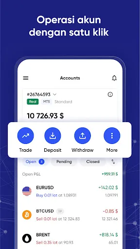 JustMarkets Trader Screenshots