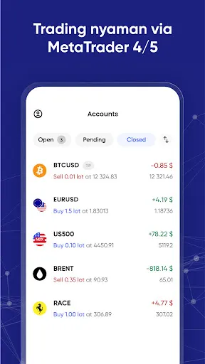 JustMarkets Trader Screenshots