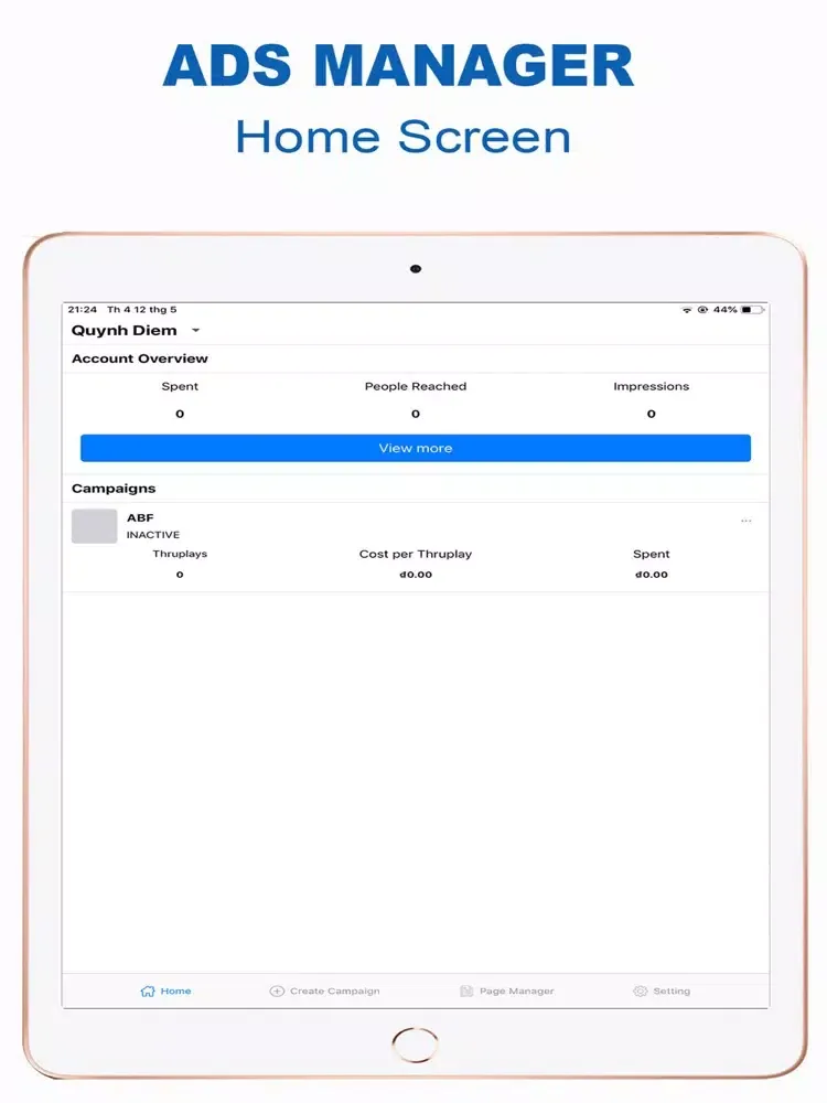 صور Business ADS Manager iPad 