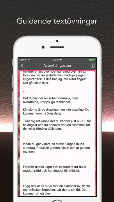 Ångestappen - ångesthantering i appformat スクリーンショット