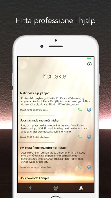 Ångestappen - ångesthantering i appformat スクリーンショット
