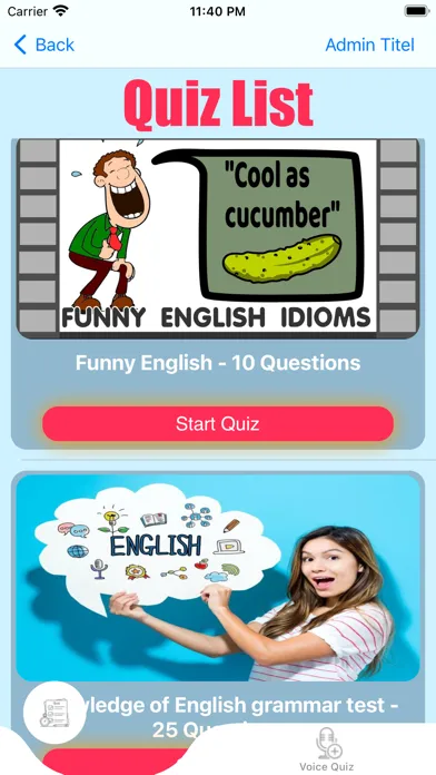 Quizzes time Screenshots