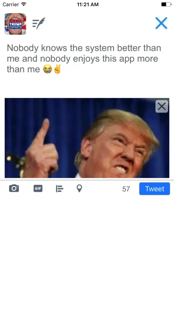 Screenshot di Fake Trump Tweets Golden Version