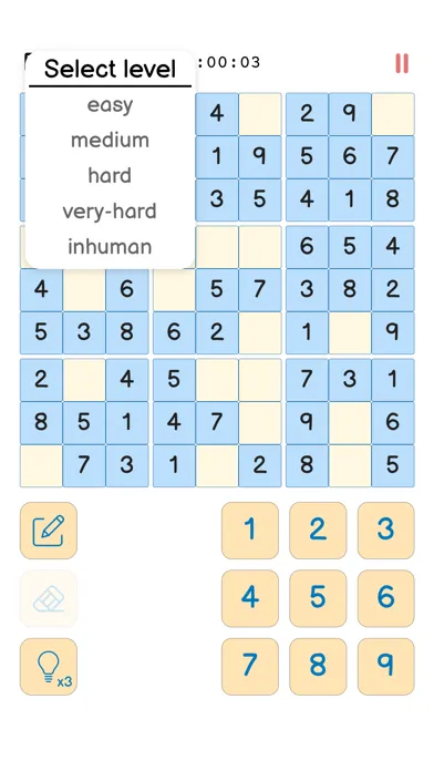Скриншоты Sudoku - 9x9