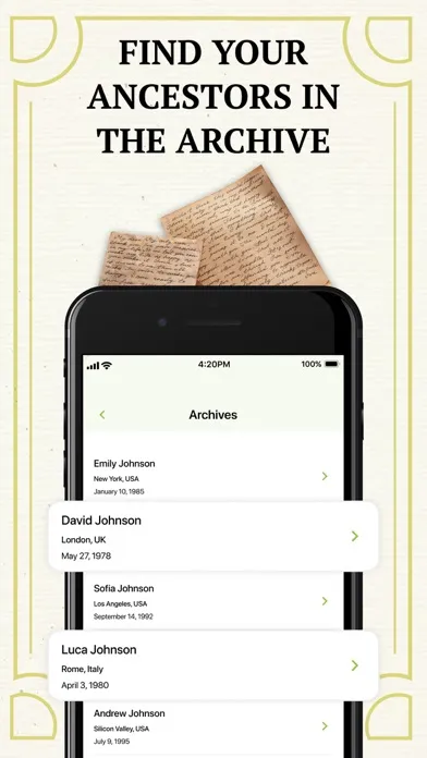 Tangkapan layar Family Tree Maker: History DNA
