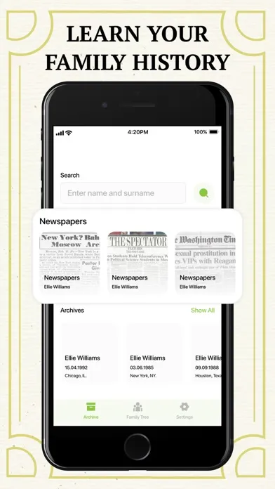 Tangkapan layar Family Tree Maker: History DNA