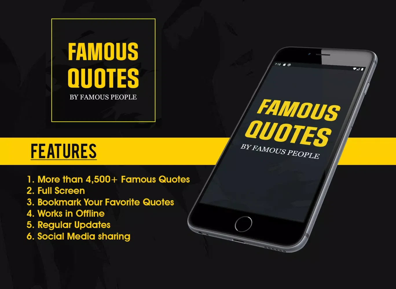 Ảnh chụp màn hình của Famous Quotes By Famous People