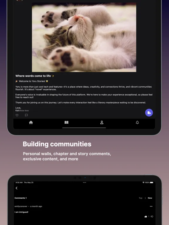 Yoru Stories: Fiction & Novels iPad 應用截圖