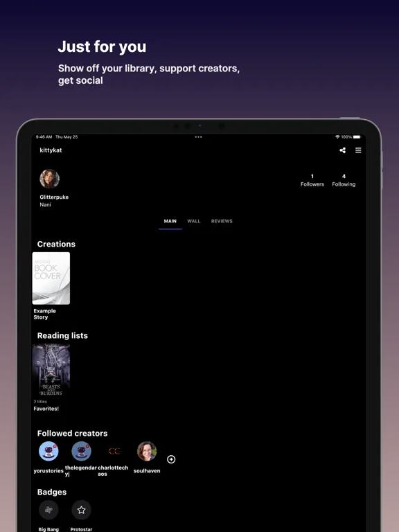 Yoru Stories: Fiction & Novels iPad 應用截圖