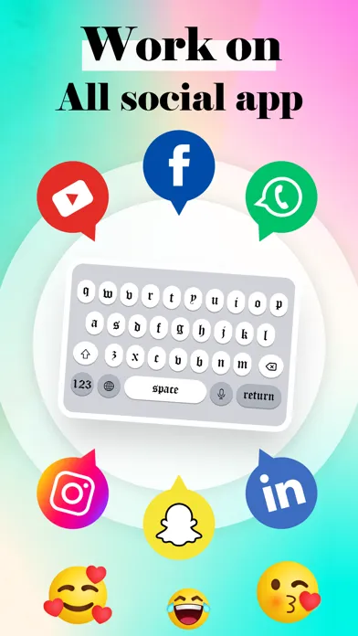 تصاویر Fancy Fonts AI Keyboard, Emoji