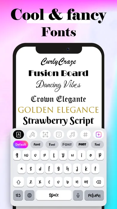تصاویر Fancy Fonts AI Keyboard, Emoji