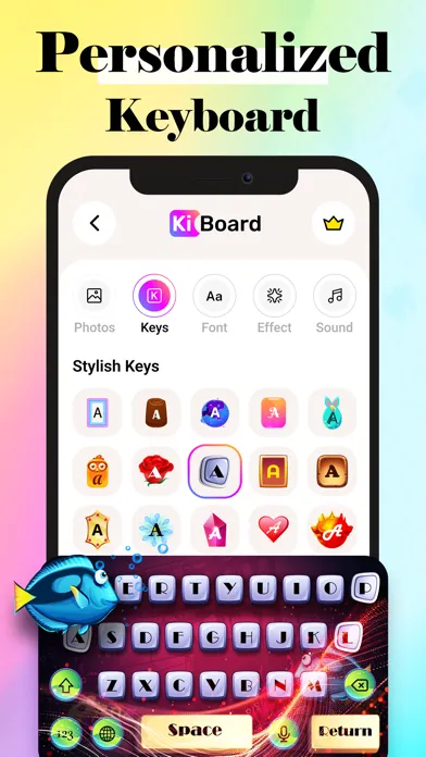 تصاویر Fancy Fonts AI Keyboard, Emoji