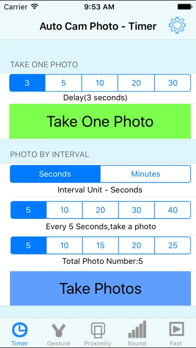 ภาพหน้าจอของ Auto Cam Photo