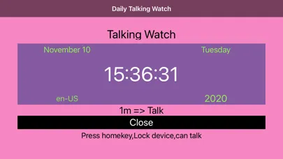 Zrzuty ekranu Daily Talking Watch Pro