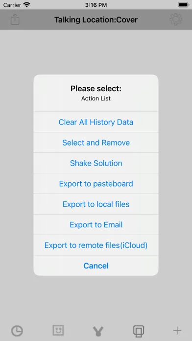 Tangkapan skrin Talking Location Pro