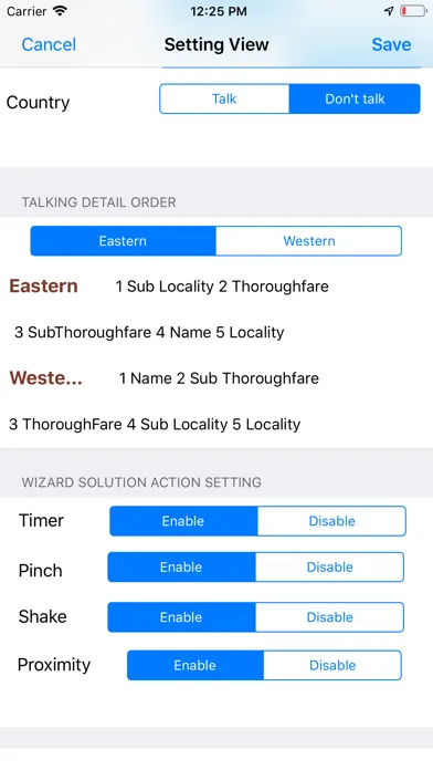 Tangkapan skrin Talking Location Pro