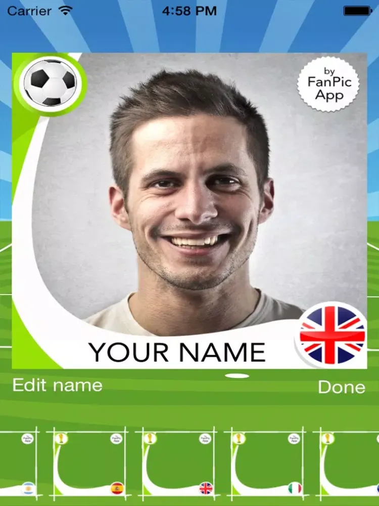 FanPic Football App – US Soccer Fan Photo Frames iPad  سکرین شاٹس