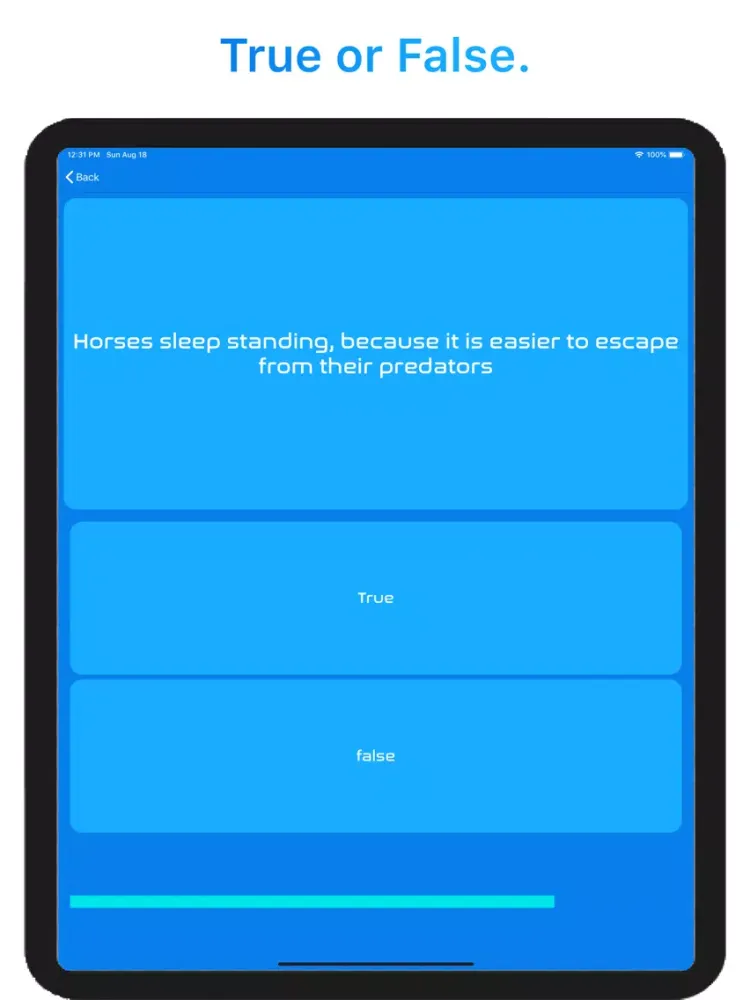 ภาพหน้าจอของ Quiz Palace iPad 