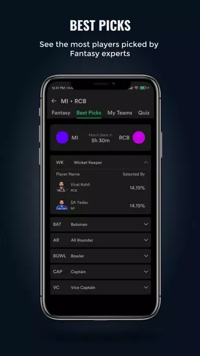 FanTips - Fantasy Prediction Screenshots