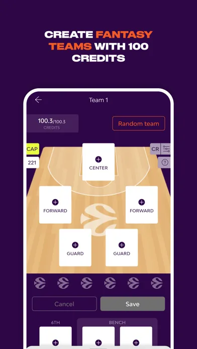 Zrzuty ekranu EuroLeague Fantasy Challenge