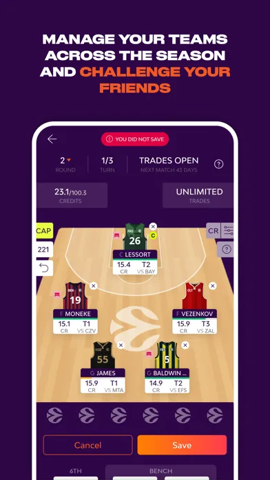 Zrzuty ekranu EuroLeague Fantasy Challenge