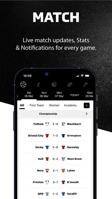 Capturas de pantalla de COYWhites - Live Scores & News