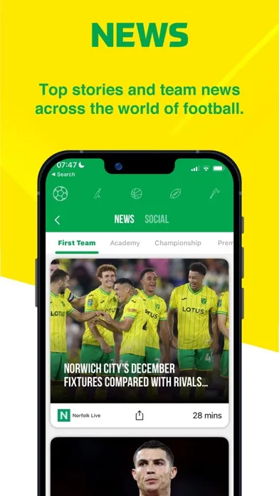 Captures d'écran de The Yellows - Live Scores