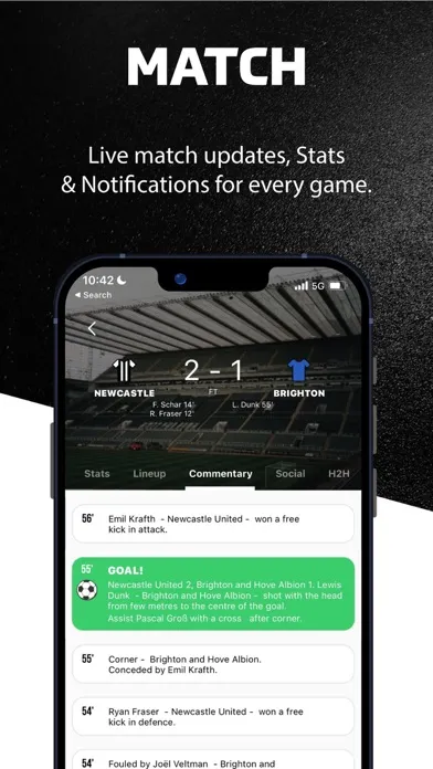 Capturas de pantalla de Toon Army - Live Scores & News