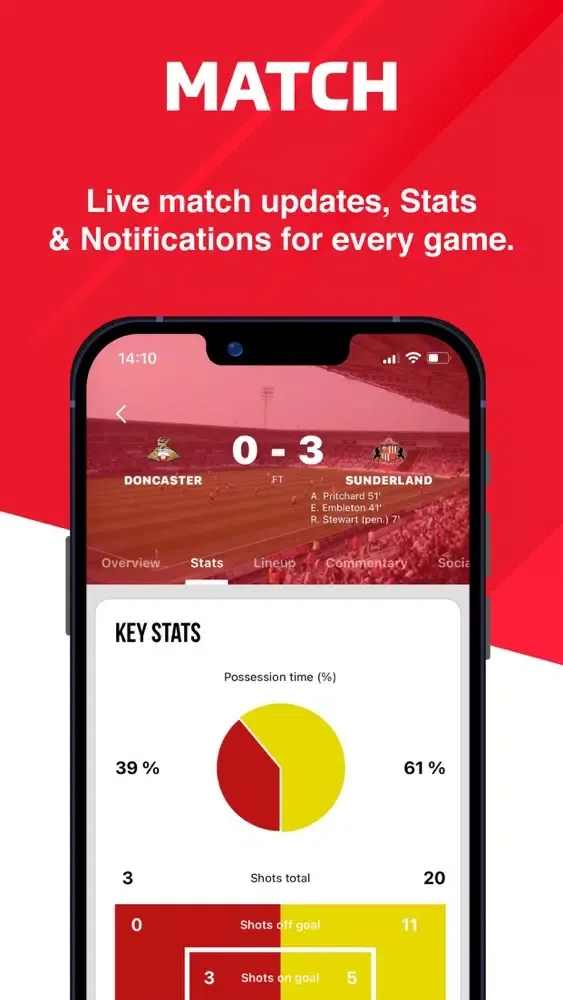 Roker Roar - Live Scores Screenshots