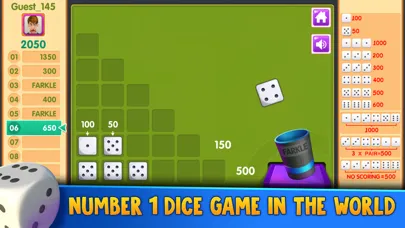 Tangkapan skrin Farkle++