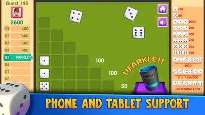 Tangkapan skrin Farkle++