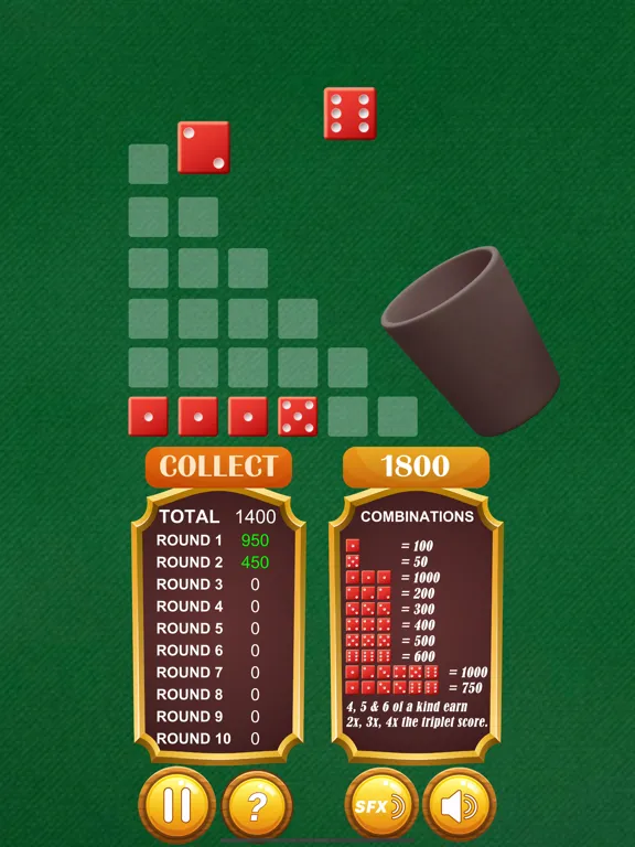 Farkle Pro - Dice Game iPad  سکرین شاٹس