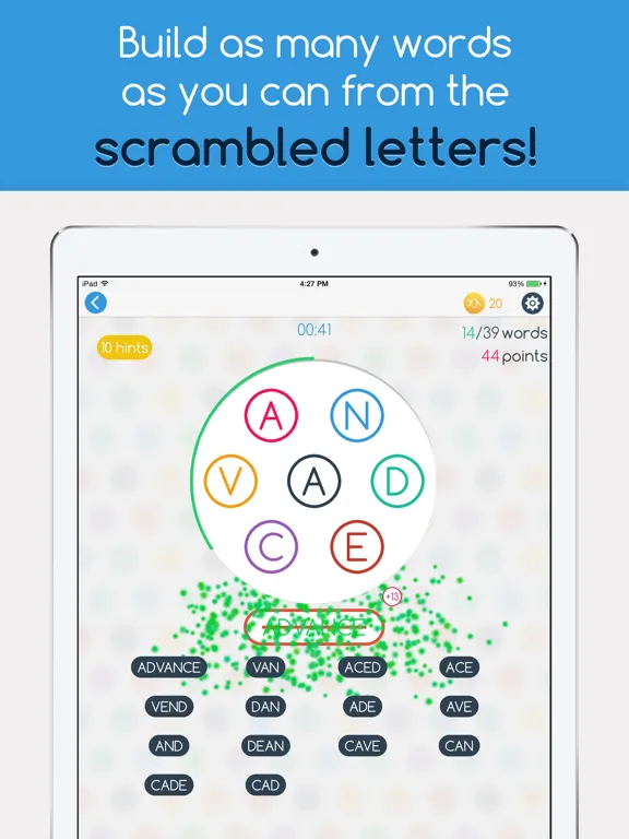 Capturas de pantalla de WordHub iPad 