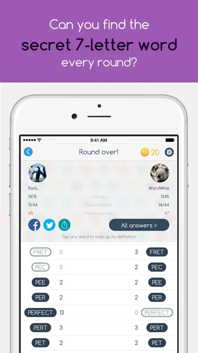 Capturas de pantalla de WordHub