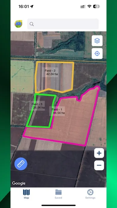 Captures d'écran de GPS Fields areas measure