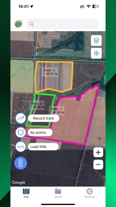 Captures d'écran de GPS Fields areas measure
