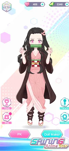 Dress Up! Shining Anime Star سکرین شاٹس